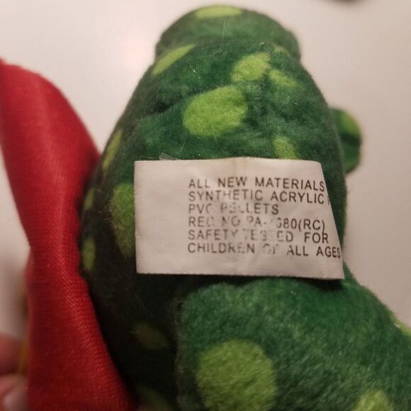 Oriental Trading Co Green Frog  Prince Plush Stuffed Animal Toy 4.5 Inch Tall - Picture 7 of 7